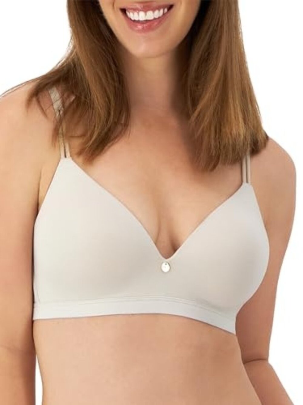 #2266 Maidenform Everyday Luxe Wireless T-Shirt Bra Beige Bisque Women's